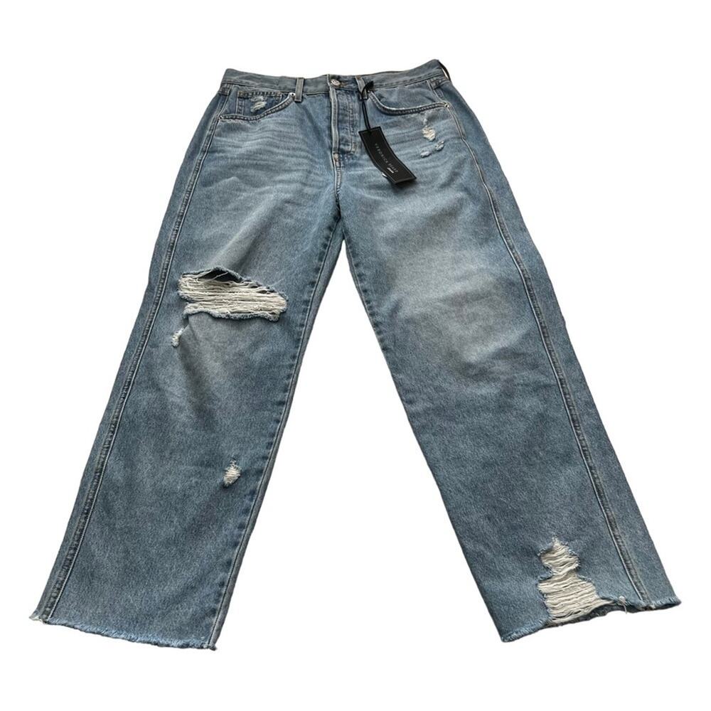 Veronica Beard Blake Crop Classic High Rise Straight Leg Jeans Size 29 - Picture 4 of 13